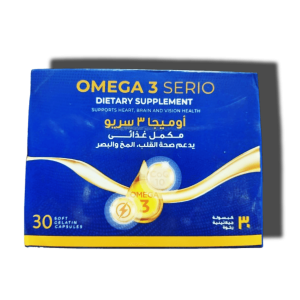 OMEGA 3 SERIO DIETARY SUPPLEMENT ( OMEGA 3 + EPA + DHA + COENZYME Q10 ) 30 SOFT GELATIN CAPSULES